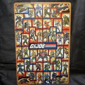 GI Joe metal wall sign